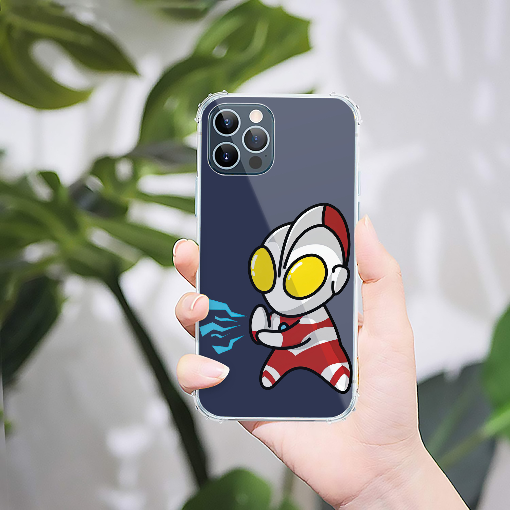 （画像用） ウルトラマン Ultraman 【iPhone 12シリーズ対応】透明スマホケース（クリアソフトケース）